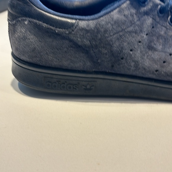 Adidas Stan Smith navy suede shoes size 10.5 - Picture 3 of 5